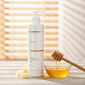 Honey Cleansing Gel Oily Skin Deep Purifying pH 5.5 Face Wash 300ml Christina