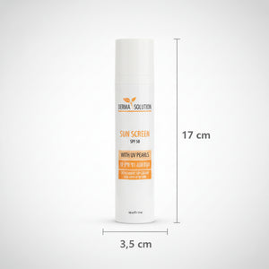 SPF 50 Sunscreen Face Cream with UV Pearls | Broad Spectrum UVA/UVB Protection |