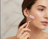 Vibrating Rose Quartz 3D Facial Roller Massager Kit Anti-Aging Skincare Tool Face Lift