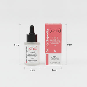 20% Multi-Acid Night Face Serum Peeling Glycolic Lactic Mandelic PHA Exfoliating