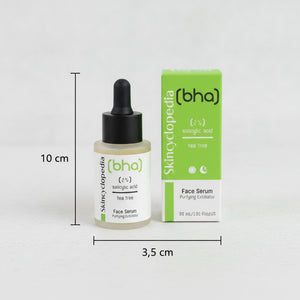 BHA 2% Salicylic Acid Tea Tree Face Serum Purifying Exfoliator Oily Skin Acne Sp