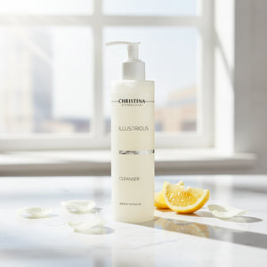 ILLUSTRIOUS Brightening Face Cleanser AHA Glycolic Acid & Lemon Extract - Gentle Daily Wash 300ml